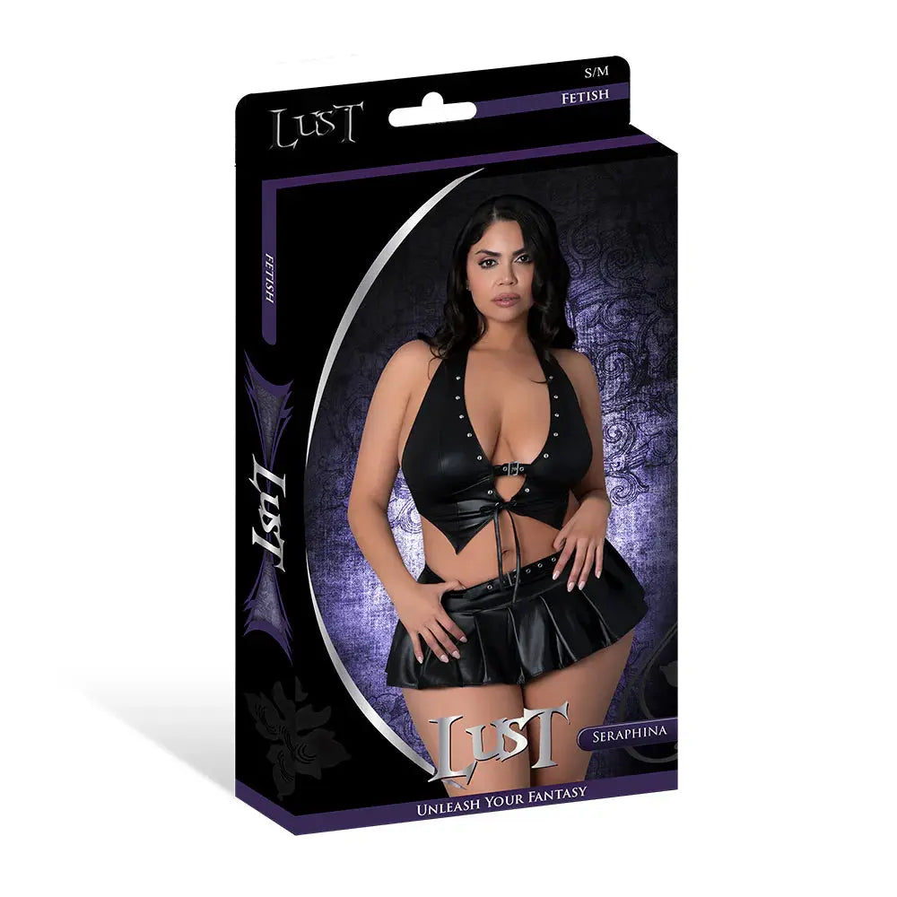 Lingerie - Fetish Wear Lust Fetish Seraphina Black Queen Size