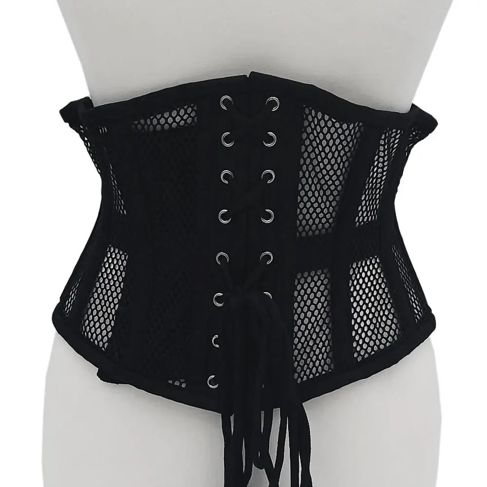Lingerie - Corsets Rouge Mesh Corset Black 3XL/4XL