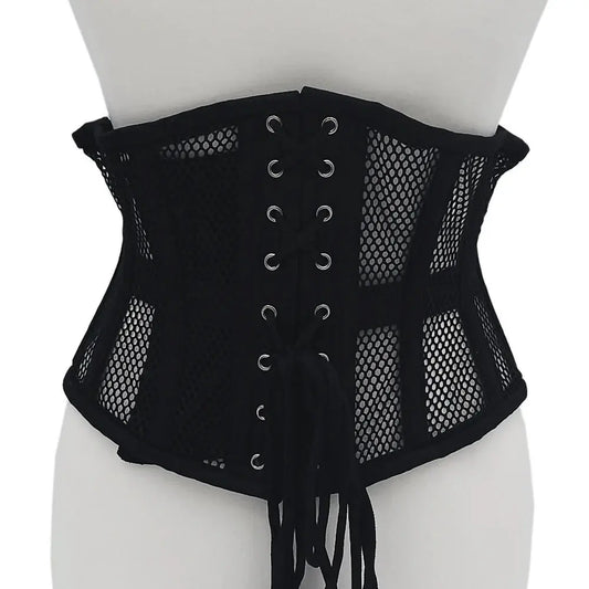 Lingerie - Corsets Rouge Mesh Corset Black 3XL/4XL