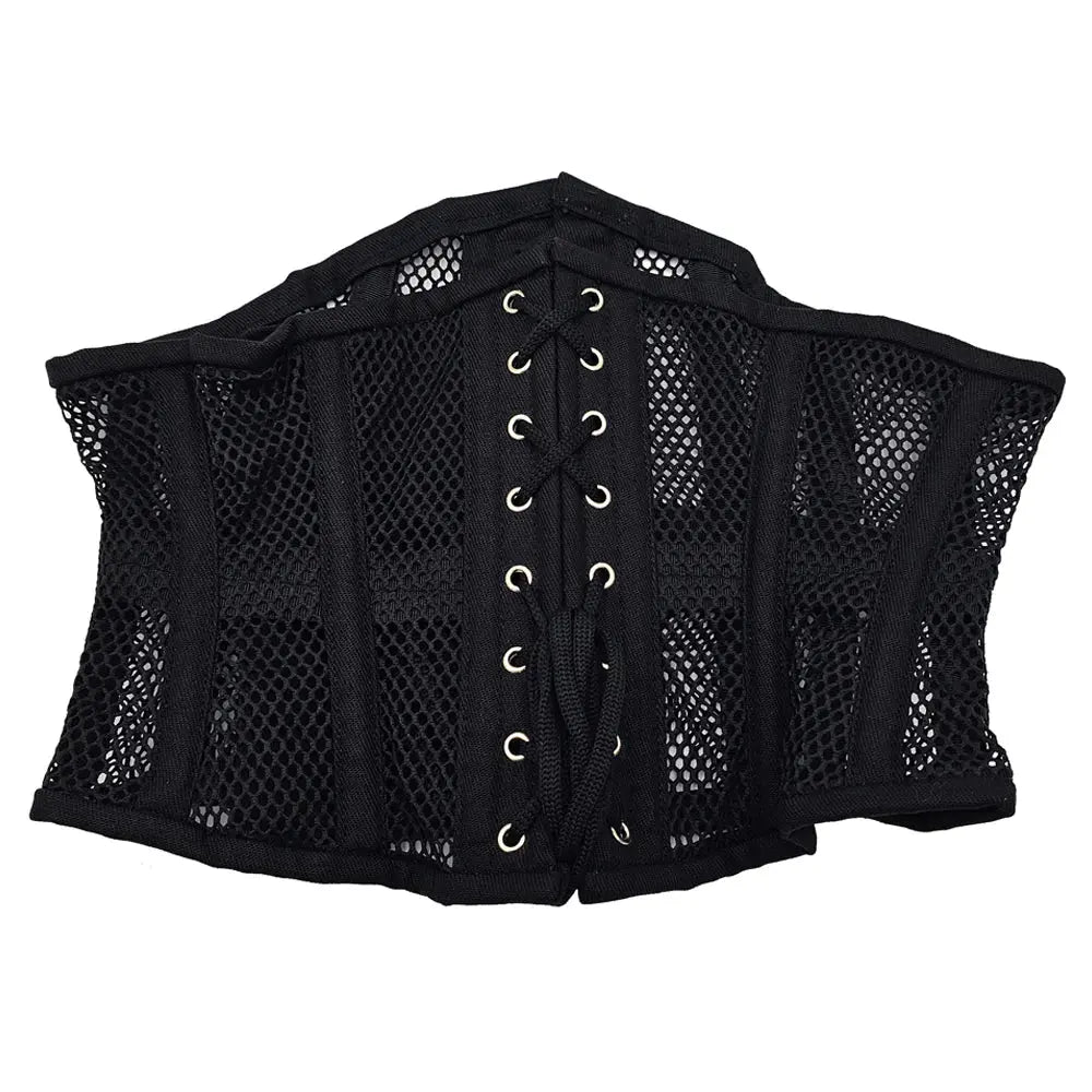 Lingerie - Corsets Rouge Mesh Corset Black 3XL/4XL