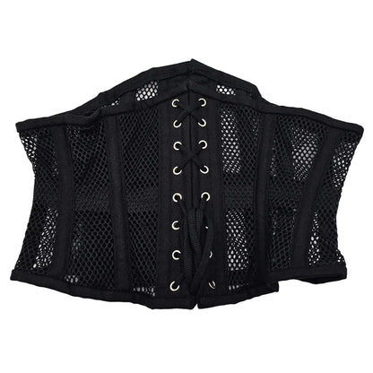 Lingerie - Corsets Rouge Mesh Corset Black 3XL/4XL