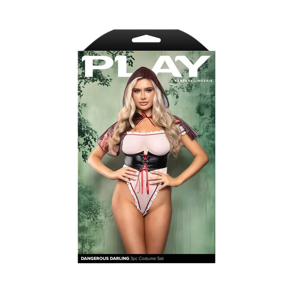 Lingerie - Costumes Lingerie Costume Sexy Red Riding 3-Piece Costume Set M/L