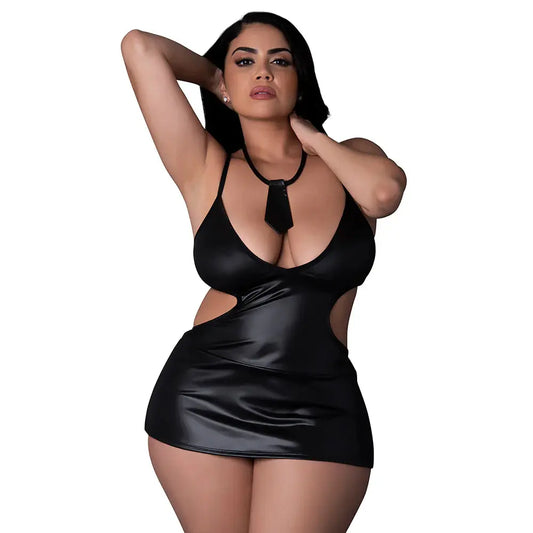 Lingerie - Costumes Magic Silk Dress Up Miss Behaving Set Costume Black Queen Size