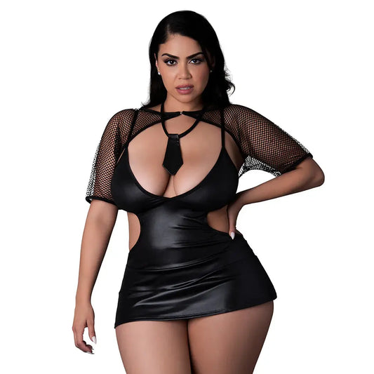 Lingerie - Costumes Magic Silk Dress Up Miss Behaving Set Costume Black Queen Size