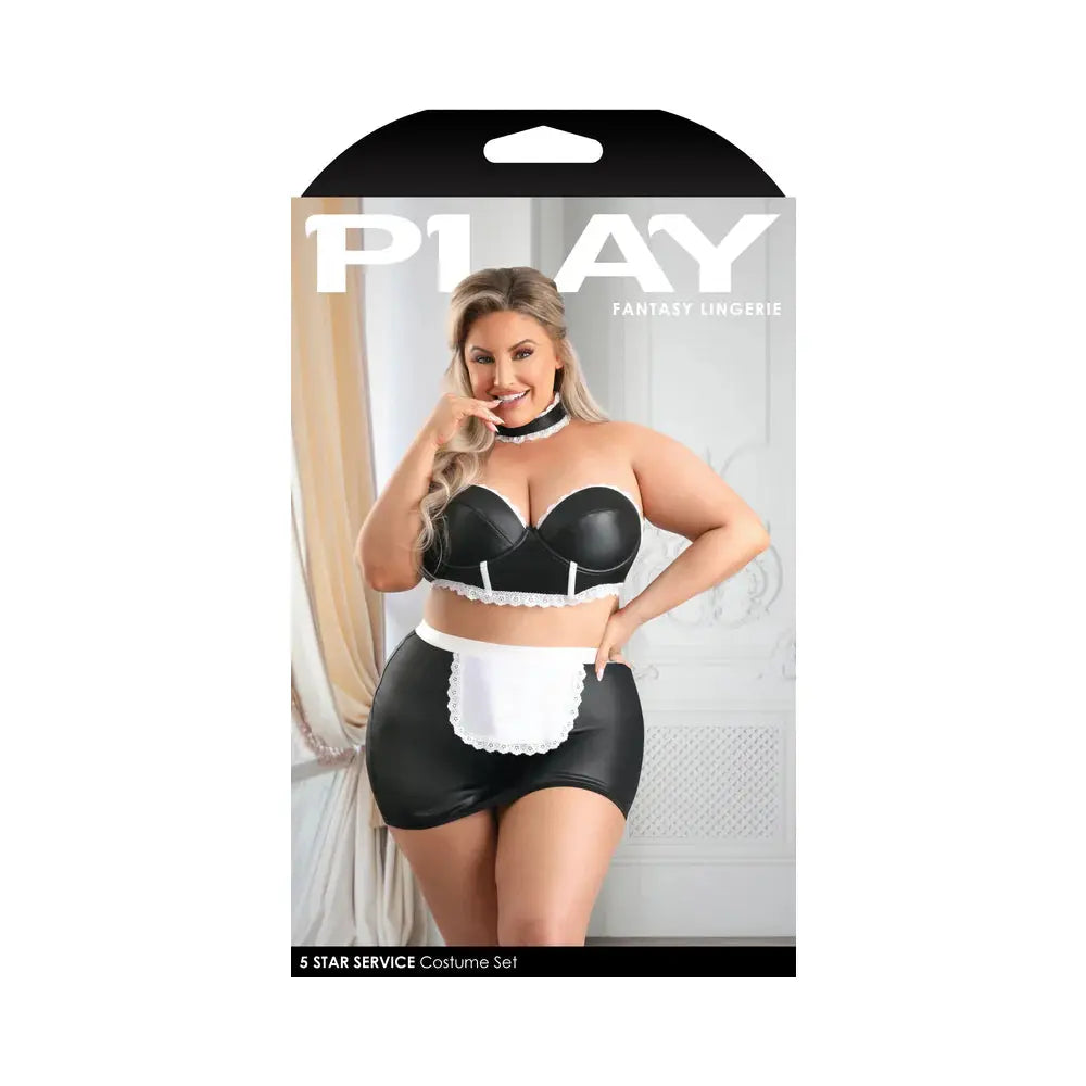 Lingerie - Costumes Plus Maid Lingerie Costume 5-Star Service Costume 1XL/2XL