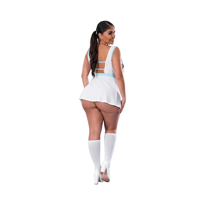 Lingerie - Costumes Plus Size Cheerleader Costume - School Spirit Costume White Queen Size