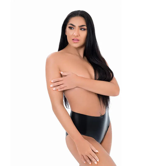 Lingerie - Fetish Wear Latex Lingerie - Latex Crotchless Panties Large