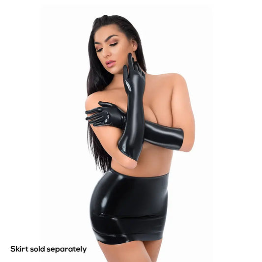 Lingerie - Fetish Wear Me You Us Latex Full Length Glove Large