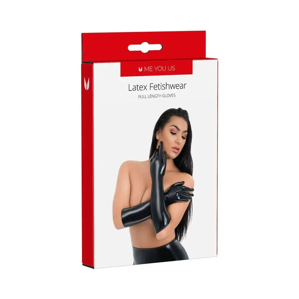 Lingerie - Fetish Wear Me You Us Latex Full Length Glove Large