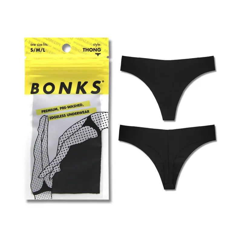 Lingerie - Panties Thongs Boy Shorts Bonks Black Magic Seamless Thong O/S