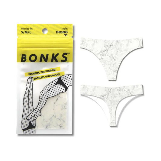 Lingerie - Panties Thongs Boy Shorts Bonks Rock Bottom Seamless Thong O/S