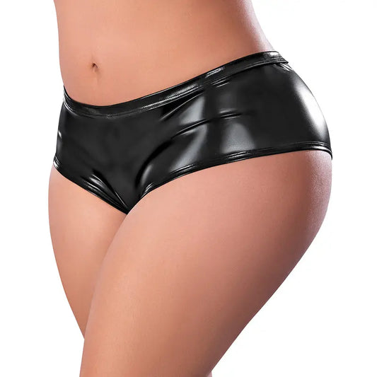 Lingerie - Panties Thongs Boy Shorts Magic Silk Liquid Onyx Boy Short Black Queen Size