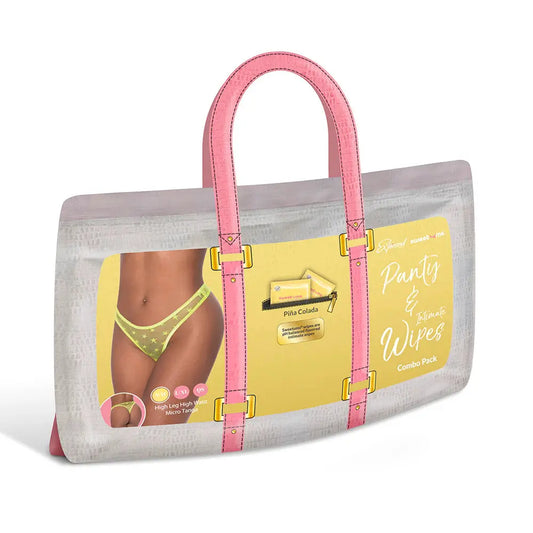 Lingerie - Panties Thongs Boy Shorts Sweetums High Leg High Waist Micro Tanga Pina Colada Intimate Wipes Queen Size