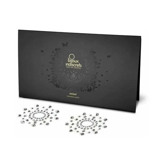 Lingerie - Pasties and Tassels Bijoux Indiscrets Mimi Rhinestone Pasties Circles Crystal Clear