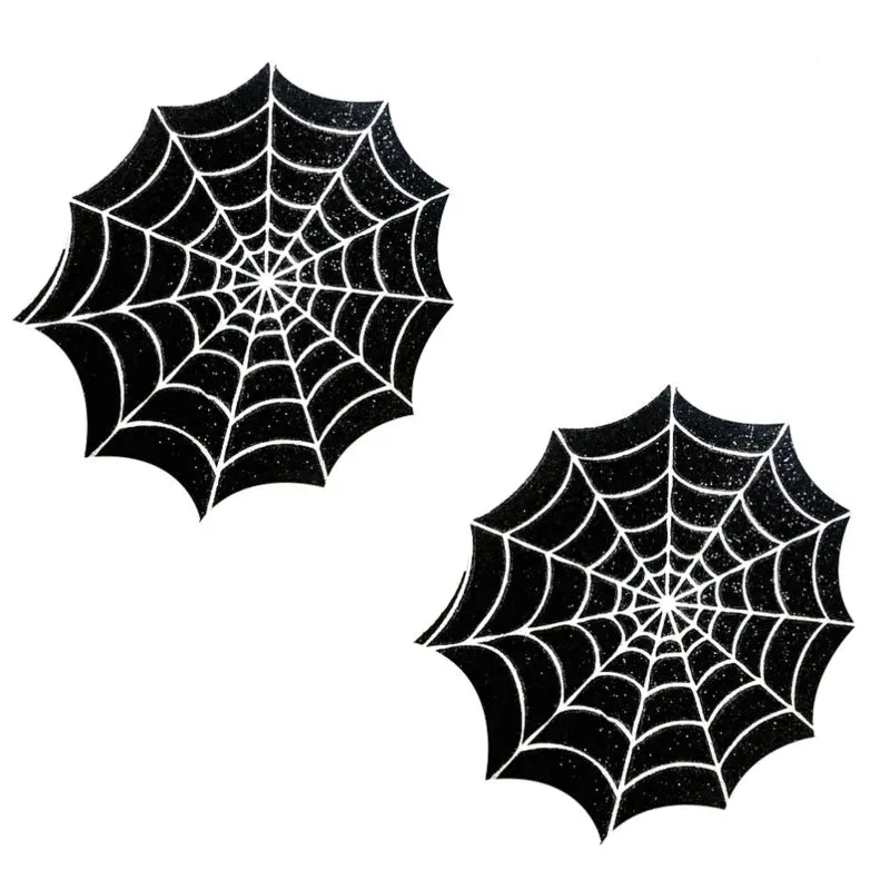 Lingerie - Pasties and Tassels Neva Nude Pasty Spider Web