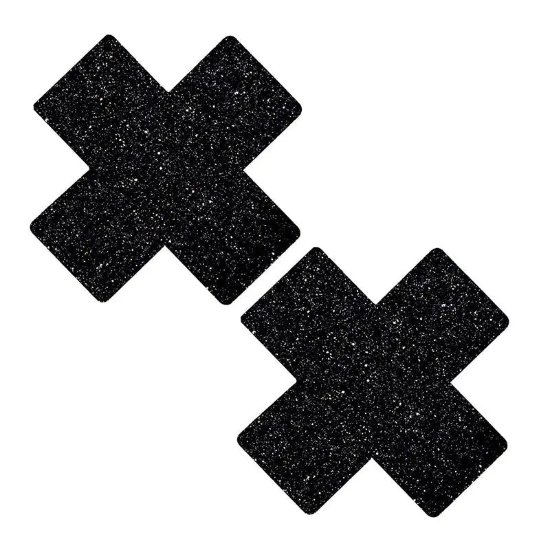 Lingerie - Pasties and Tassels Neva Nude Pasty X Factor Glitter Black