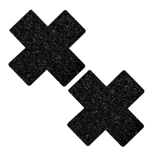 Lingerie - Pasties and Tassels Neva Nude Pasty X Factor Glitter Black