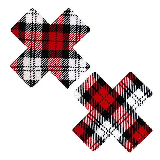 Lingerie - Pasties and Tassels Neva Nude Pasty X Factor School Girl Plaid