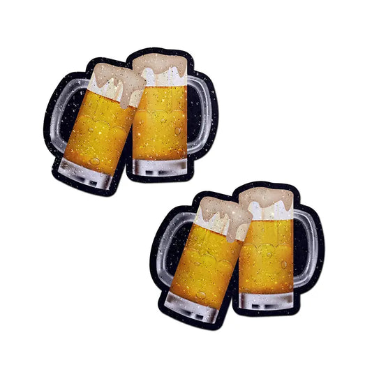 Lingerie - Pasties and Tassels Pastease Clinking Beer Mug Nipple Pasties