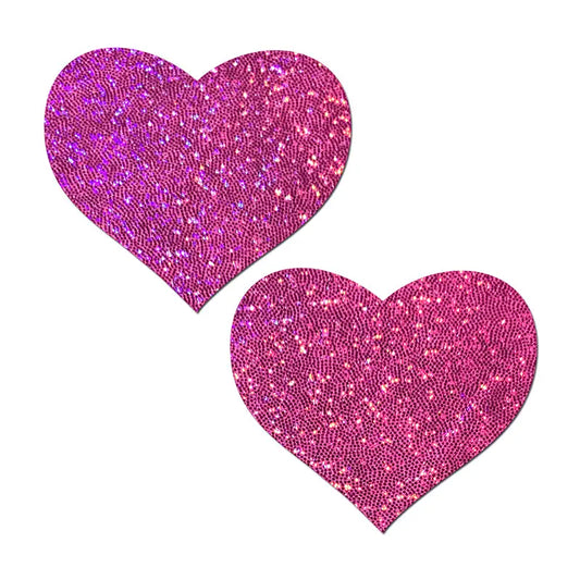 Lingerie - Pasties and Tassels Pastease Love: Bubblegum Pink Hearts Nipple Pasties