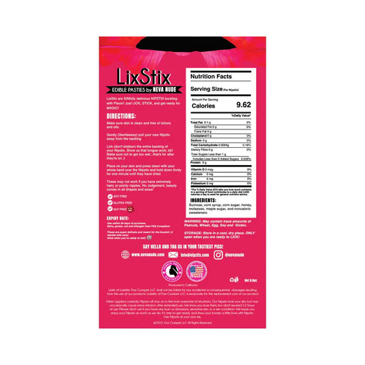Lingerie - Pasties and Tassels Sinfully Sweet Strawberry Edible Nipple Pasties