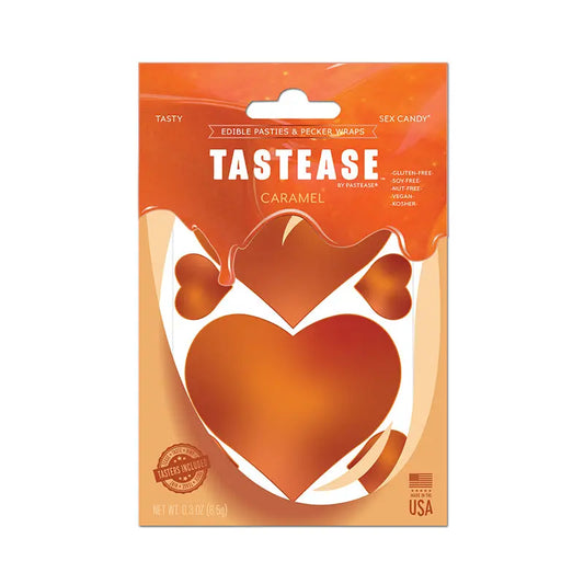 Lingerie - Pasties and Tassels Tastease by Pastease Caramel Candy Edible Pasties & Pecker Wraps