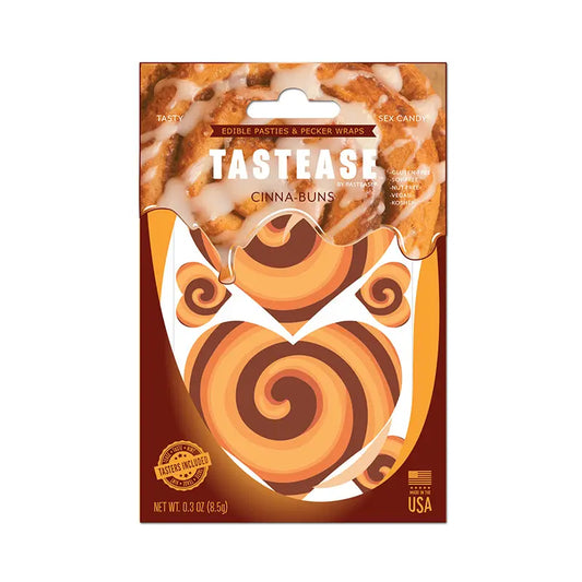 Lingerie - Pasties and Tassels Tastease by Pastease Cinna-Buns Cinnamon Roll Candy Edible Pasties & Pecker Wraps